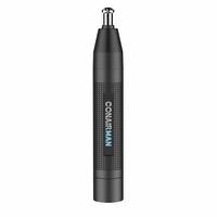 conair PG1000L 男士 耳鼻毛修剪器 剃脱毛器 无绳修剪器 360度斜角刀片无拉扯 紧凑便携 黑色 家用旅行