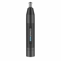 conair PG1000L 男士 耳鼻毛修剪器 剃脱毛器 无绳修剪器 360度斜角刀片无拉扯 紧凑便携 黑色 家用旅行