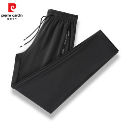 皮尔·卡丹 皮尔卡丹（pierre cardin）2026新款夏季冰丝运动裤宽松直筒九分长裤
