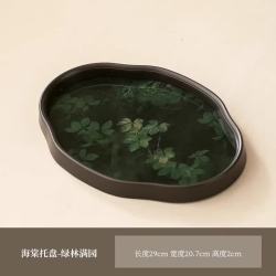 棠门 海棠干泡盘家用茶盘