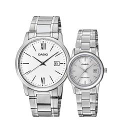 CASIO 情侣手表时尚指针系列简约石英手表礼物情侣表