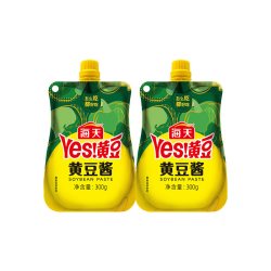 海天 黄豆酱300gx2袋炒菜拌面麻辣香锅豆瓣酱辣椒酱下饭酱酱料大酱