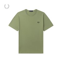 移动端：FRED PERRY 男士休闲T恤2025夏季宽松圆领套头麦穗短袖衫M1600