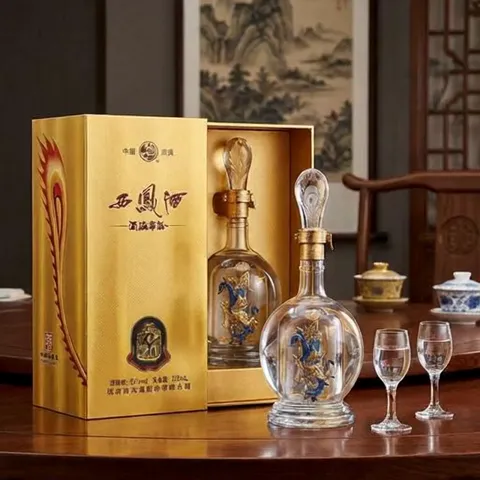 藏在水晶瓶里的千年凤香底蕴：西凤酒 酒海窖龄 20年 52%vol 凤香型白酒 500ml*2瓶 礼盒装