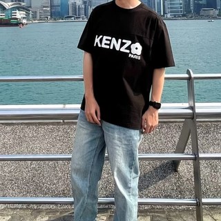 KENZO 凯卓 男士纯棉透气圆领短袖T恤