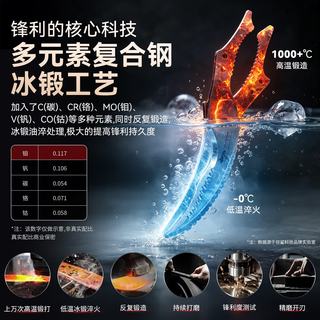 MAD SHARK 劲锋黑钛鸡骨剪 厨房剪刀