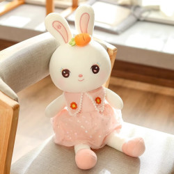 喜梦客 兔子毛绒玩具公仔睡觉抱枕玩偶布娃娃 40cm