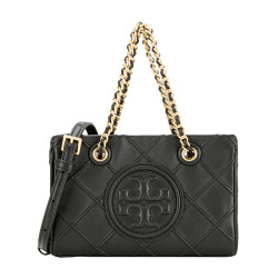 TORY BURCH Fleming  女款纯色压纹斜纹羊皮革托特包