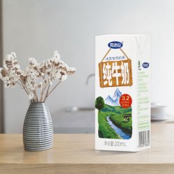 完达山 3.2g蛋白质 纯牛奶 200ml*24盒*2箱