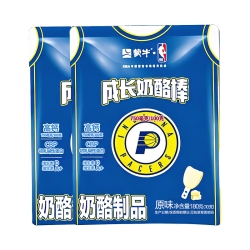 蒙牛 高钙奶酪棒原味儿童休闲零食干酪奶疙瘩奶片奶块（180g*2）