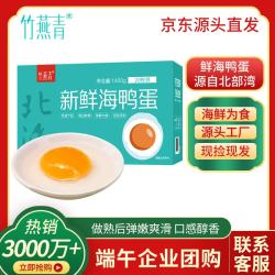 竹燕青 北部湾红树林海边散养鸭蛋 70g*20枚