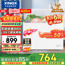 星星 减霜净味 冰柜  300L