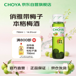 CHOYA 本格梅酒 750ml 俏雅梅酒带梅子