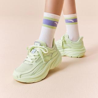 安踏 灵光V2 网面透气增高缓震 女式跑步鞋