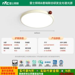 雷士 未来光 EXCD8635 超薄儿童房灯 36W 红豆色