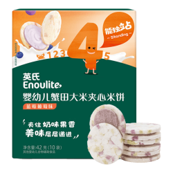 英氏 溶溶豆泡芙夹心米饼奶酪山楂棒鳕鱼肠儿童零食 24g*1袋