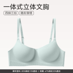 芬腾 0153水蓝光面一片式文胸 五折