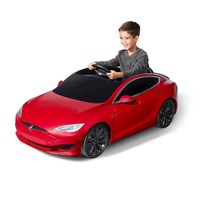 特斯拉 Model S电动车儿童可坐人小孩四轮儿童玩具汽车