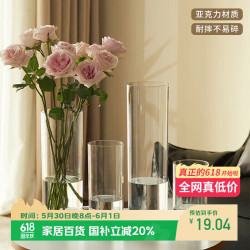 盛世泰堡 花瓶 直筒款 10*25cm 透明