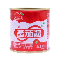天山红 &天山红日 番茄酱(分装番茄酱）储备罐头198g