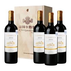 卡斯特 卡拉德隆干红葡萄酒红酒法国原瓶进口正品4支礼盒装送礼