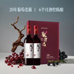 长城葡萄酒 观沧海干红葡萄酒红酒礼盒2瓶节日送礼年货「长城酒官方旗舰店」
