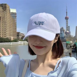 FOURDATRY 韩版日系帽子女清新春秋防晒遮阳棒球帽户外时尚男学生情侣鸭舌帽