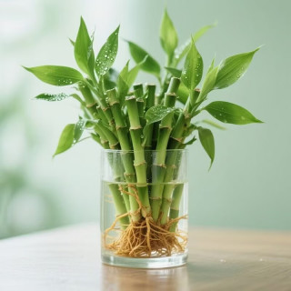 恰意 迷你富贵竹招财竹观音竹节节高小盆栽室内水养桌面办公室带根绿植 招财竹10-15cm（