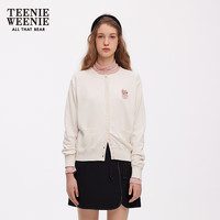 TEENIE WEENIE 小熊女装秋季简约休闲智感学院圆领针织开衫