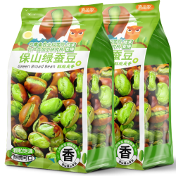 滇品客 保山绿心蚕豆 250g*2袋 原味炒货