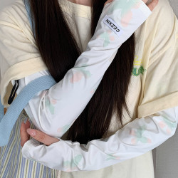 FOURDATRY 宽松冰丝冰袖女夏季2025新款防紫外线开车骑行遮阳护手臂防晒袖套