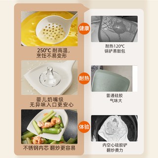 Royalstar/荣事达 硅胶锅铲 不粘锅 食品级 20cm