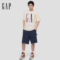 Gap/盖璞 纯棉logo字母印花宽松短袖T恤