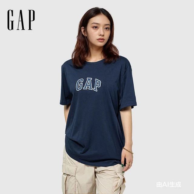 Gap 男女款100%纯棉字母logo短袖T恤 4色可选