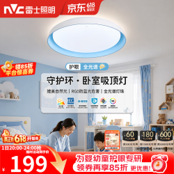 雷士 LED护眼卧室吸顶灯三色调光灯具灯饰卡通龙猫造型新年礼物儿童房 36W 12㎡内适用