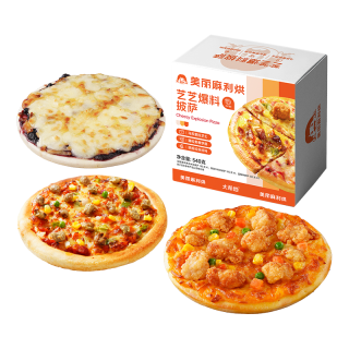 HITOMORROW/大希地 芝士披萨组合 180g*3 咸蛋黄嫩鸡+秘制牛肉+蓝莓酱