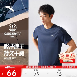 安踏 轻风 T 男款运动 T 恤
