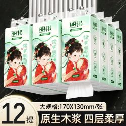 悬挂式抽纸家庭装整箱批底部抽取式平板卫生纸餐巾纸挂壁厕纸