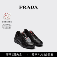 PRADA 男士America'sCupOriginal厚底运动鞋 黑色 40 （6）