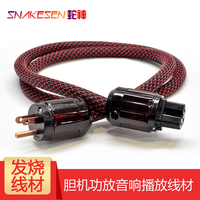 蛇神 SNAKESEN 发烧无氧铜基 美标插头 1.5米 电源线