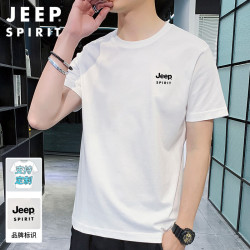 JEEP SPIRIT 男士短袖T恤 宽松圆领打底衫