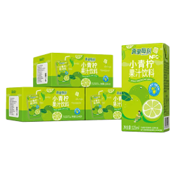 真果每刻小青柠汁柠檬果汁饮料0脂肪饮品125ml*20盒*3箱