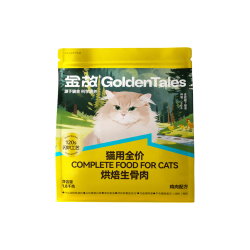 金故 烘焙生骨肉高蛋白全价猫粮 鸡肉味 1.8kg*4