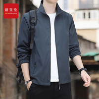 New Balance 5571 薄款休闲风衣 深灰色 M 男士夹克