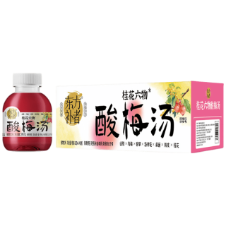 轻上 东方补者桂花六物酸梅汤酸甜可口传统熬制山楂乌梅饮料245ml*10瓶