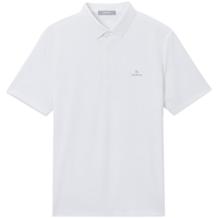 金利来 凉感10A抗菌 暗门襟翻领 白色 2XL POLO衫