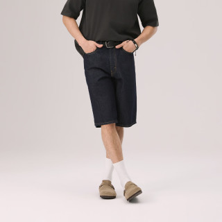 值友专享、今日必买：Levi's 【复古廓形】美式街头470中腰宽松阔腿牛仔滑板短裤 三色可选  0062W-0002