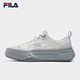 FILA 岩行帆布鞋 |女FOSSO 1+夏季情侣透气休闲鞋小白鞋子