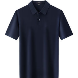 杉杉 纯棉透气短袖POLO衫 藏青 XL 男装