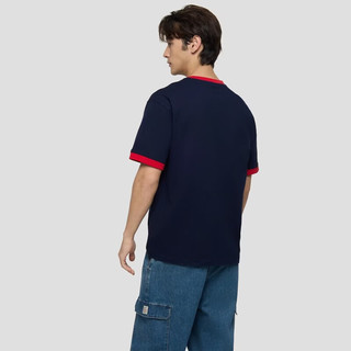 Gap 854334 logo印花宽松 海军蓝 2XL 男士T恤